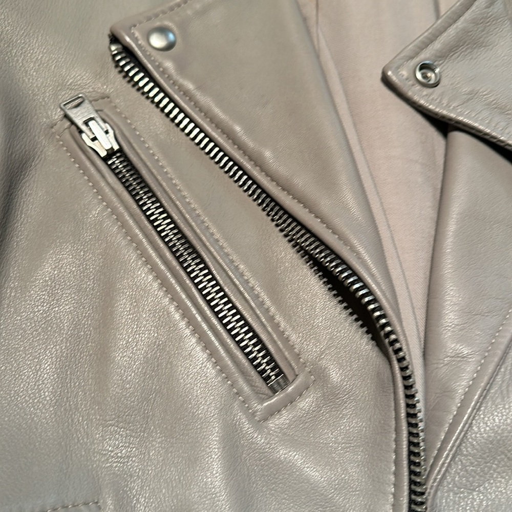 All Saints Women’s oversized leather jacket - Picture 3 of 4